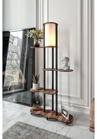 Állólámpa polcokkal NOTO 1xE27/40W/230V barna/fekete