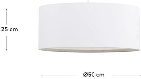 Fehér lámpabúra ø 50 cm Santana – Kave Home