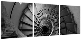 Kép - Lépcsőház (órával) (90x30 cm)