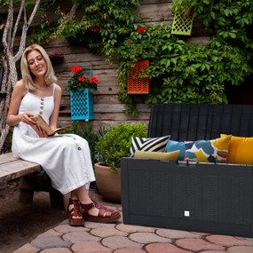 RATO tárolódoboz, 310L, 119x48x60 cm, antracit Prosperplast