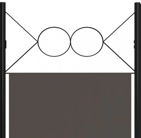antracitszürke 3 paneles paraván 120 x 180 cm