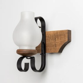 Brilagi - Fali lámpa QUEEN 1xE14/40W/230V bükkfa