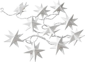 ORIGAMI égősor papír csillagokkal USB csatlakozóval, 10 égő