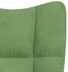 vidaXL világoszöld bársony pihenőfotel