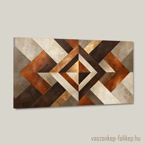 Geometria Fényei – prémium vászonkép 40x23 cm