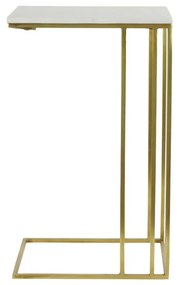 Tárolóasztal márvány dekoros asztallappal 31x41 cm Roshan – Light &amp; Living