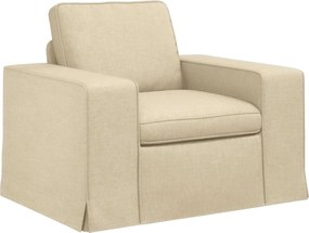 vidaXL Kanapé Krém 103 x 80 x 82 cm szövet