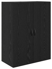 Magasfiú fiókkal 2 pcs Fekete tölgy RÉtegelt fa és üveg