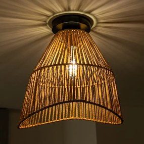 Brilagi - LED felületre szerelhető csillár CERIA BOHO 1xE27/40W/230V átm. 30 cm barna