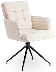 Akita forgó étkezőszék, krémszínű