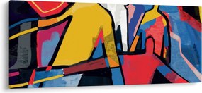 Kép - A férfiak absztrakciója (120x50 cm)