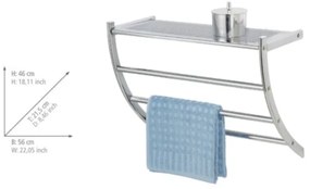 WENKO 15578100 - Törölközőtartó PESCARA 56x46 cm, fényes króm