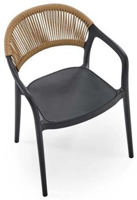 Auryn étkezőszék, barna / fekete