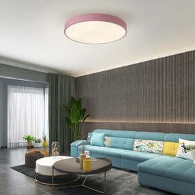 Brilagi - LED dimmelhető mennyezeti lámpa POOL LED/60W/230V 3000-6000K 60 cm rózsaszín+távirányító