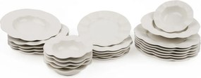 24 részes porcelán étkészlet krém