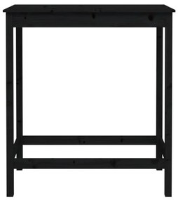 fekete tömör fenyőfa bárasztal 100 x 50 x 110 cm