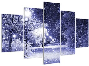 Kép - varázslatos téli éjszaka (150x105 cm)