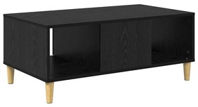 vidaXL Dohányzóasztal fiókkal Fekete tölgy 90 x 50 x 26.5 cm Faanyag