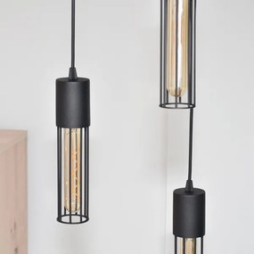 Csillár zsinóron MELODY 3xE27/15W/230V fekete