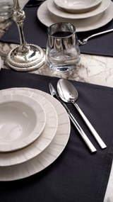 18 részes porcelán étkészlet fehér
