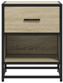 Sonoma tölgy színű szerelt fa éjjeliszekrény 40 x 31 x 50 cm