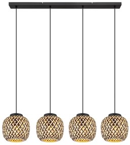 Globo 15766-4H - Csillár zsinóron COLLY 4xE27/15W/230V