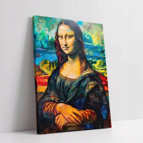 Mona Lisa Picasso stílusú vászonkép otthonra nappaliba 60x80