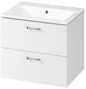 Cersanit S801-309-DSM- Függesztett fürdőszobai szekrény mosdóval NIKO, 60x45 cm, fehér