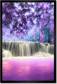 Poszterek keretben 40x60 Lila vízesés