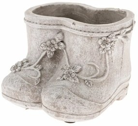 Beton virágcserép Cipő, 15,5 x 10,5 x 12,5 cm