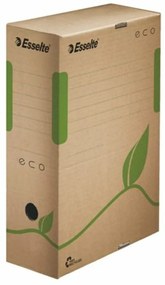 Archiválódoboz, A4, 100 mm, újrahasznosított karton, ESSELTE Eco, barna (E623917)