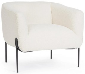 MADLINE design fotel - fehér boucle