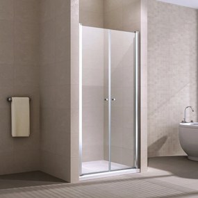 Westy || 90 kétszárnyú nyíló zuhanyajtó, 195cm, 6mm, NANO