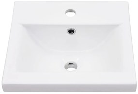 fehér vas fürdőszobai mosdókagylóváz beépített mosdóval