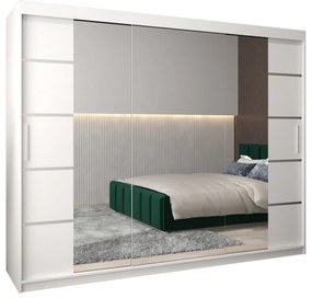Ruhásszekrény 250 cm Verika 4 250 (fehér). 1064321