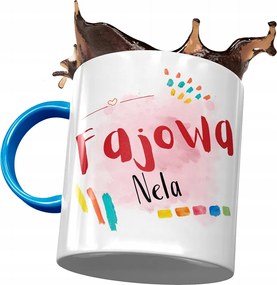 Kék Bögre Neli Feleség Barátnő Ajándék Nyomtatott Fotóval