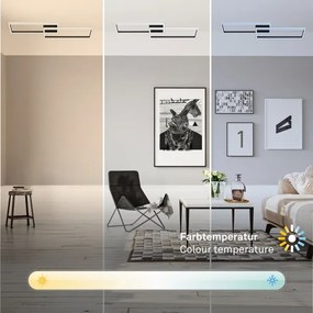 Briloner 3761015 - Dimmelhető mennyezeti LED lámpatest LED/45W/230V 2700-6500K + távirányító fekete