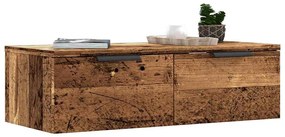 antik fa színű szerelt fa faliszekrény 68 x 30 x 20 cm