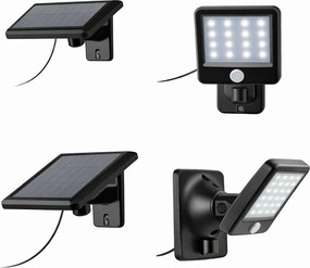 Reflektor Napelemes Led Lámpa 6500K Mozgásérzékelővel Fehér