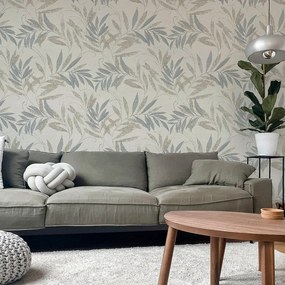 Arthouse Signature 1 Luxury Leaf bézs-szürke leveles vlies tapéta – 299300