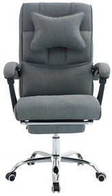Irodai fotel lábtartóval Wanderinos (szürke + króm) . 1116562