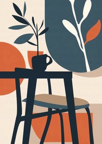 Poszter 64x90cm Reggel a fák árnyékában