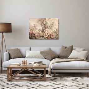 Üveg kép - Vintage madár festmény (70x50 cm)