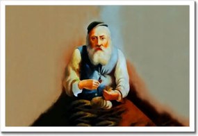 Poszterek keretben 60x40 Pénzszámoló zsidó