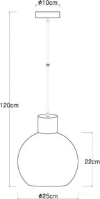 GLOBO 15656H MOITAS Egyágú Függesztett Lámpa IP20