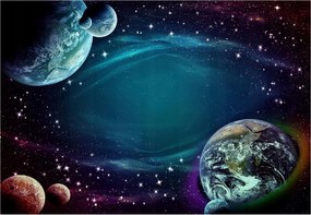 Fotótapéta Kozmosz Bolygók Galaxis Föld 254x184