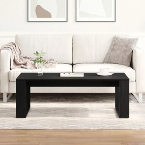 Fekete Tölgy Kávézóasztal 102x50x35 cm Műgyanta