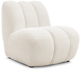 Fehér buklé fotel Janissaire – Bobochic Paris