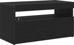 vidaXL TV szekrény Fekete tölgy 75 x 35 x 40 cm Faanyag