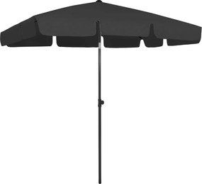 vidaXL fekete strandnapernyő 200 x 125 cm
